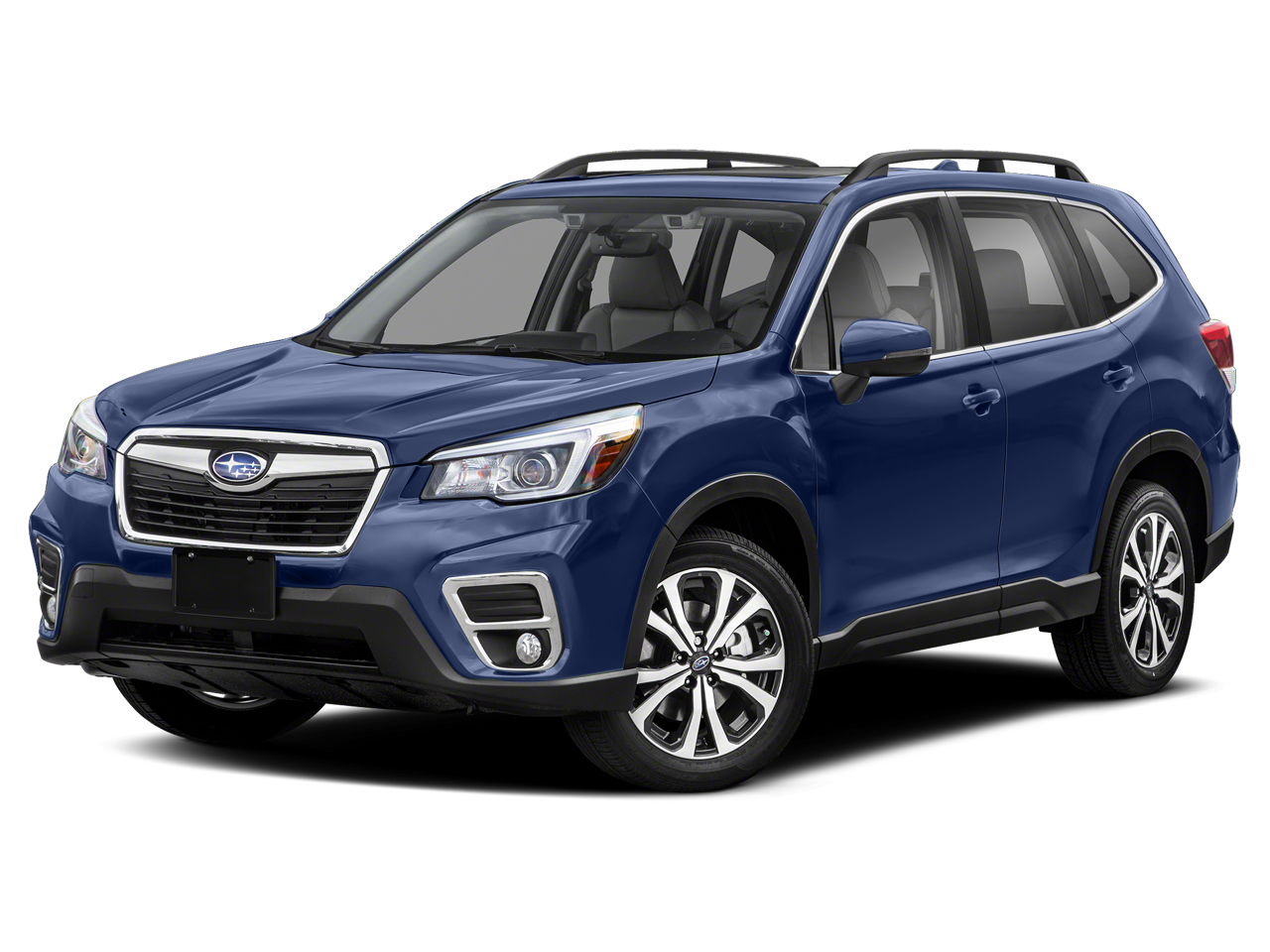 2020 Subaru Forester Limited in Horizon Blue Pearl — front three-quarter view