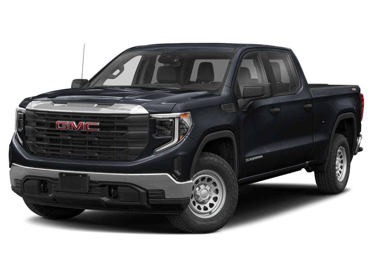 2022 GMC Sierra 1500 Elevation in Onyx Black — front three-quarter view