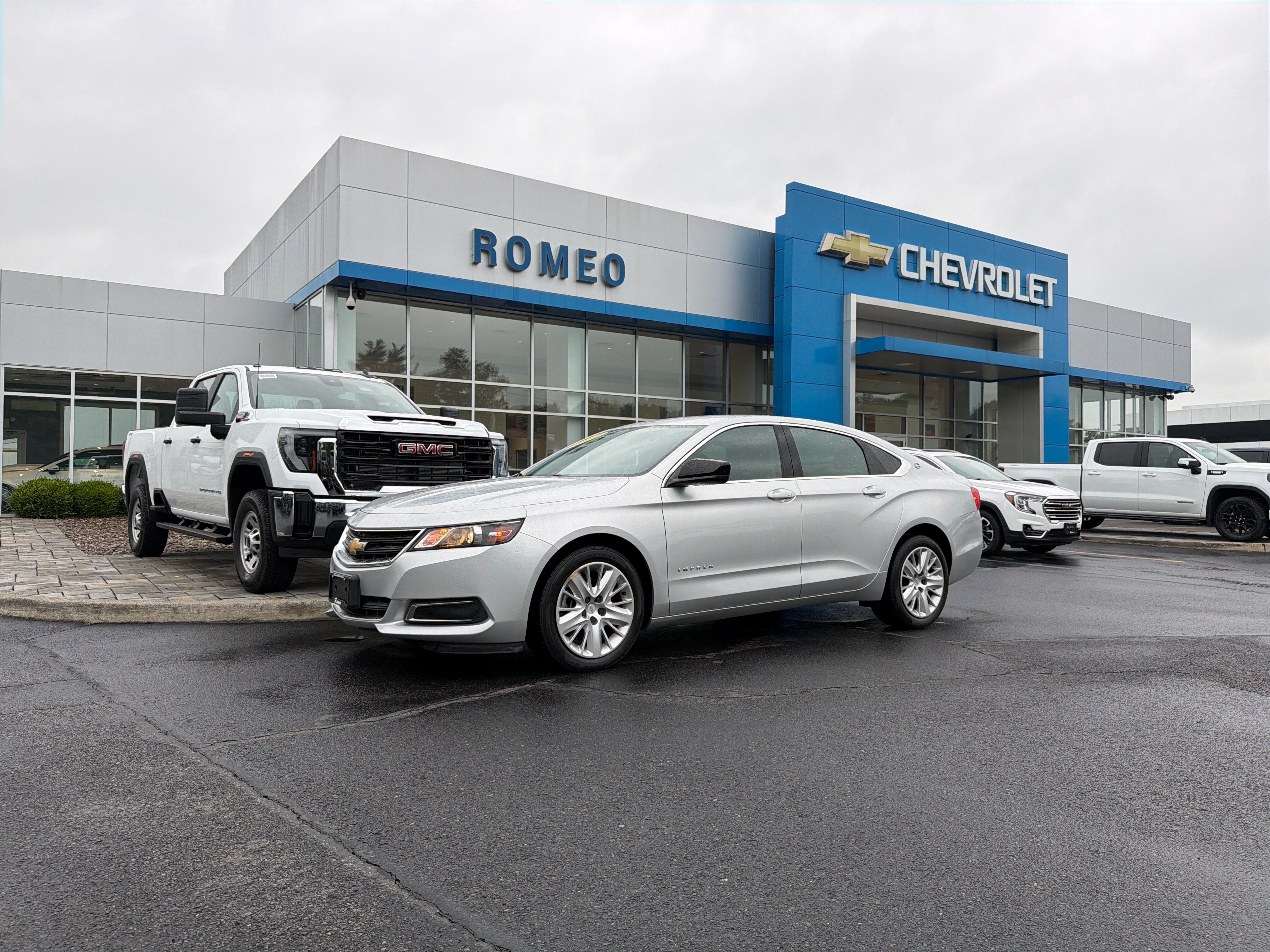 2019 Chevrolet Impala LS in Silver Ice Metallic — front three-quarter view
