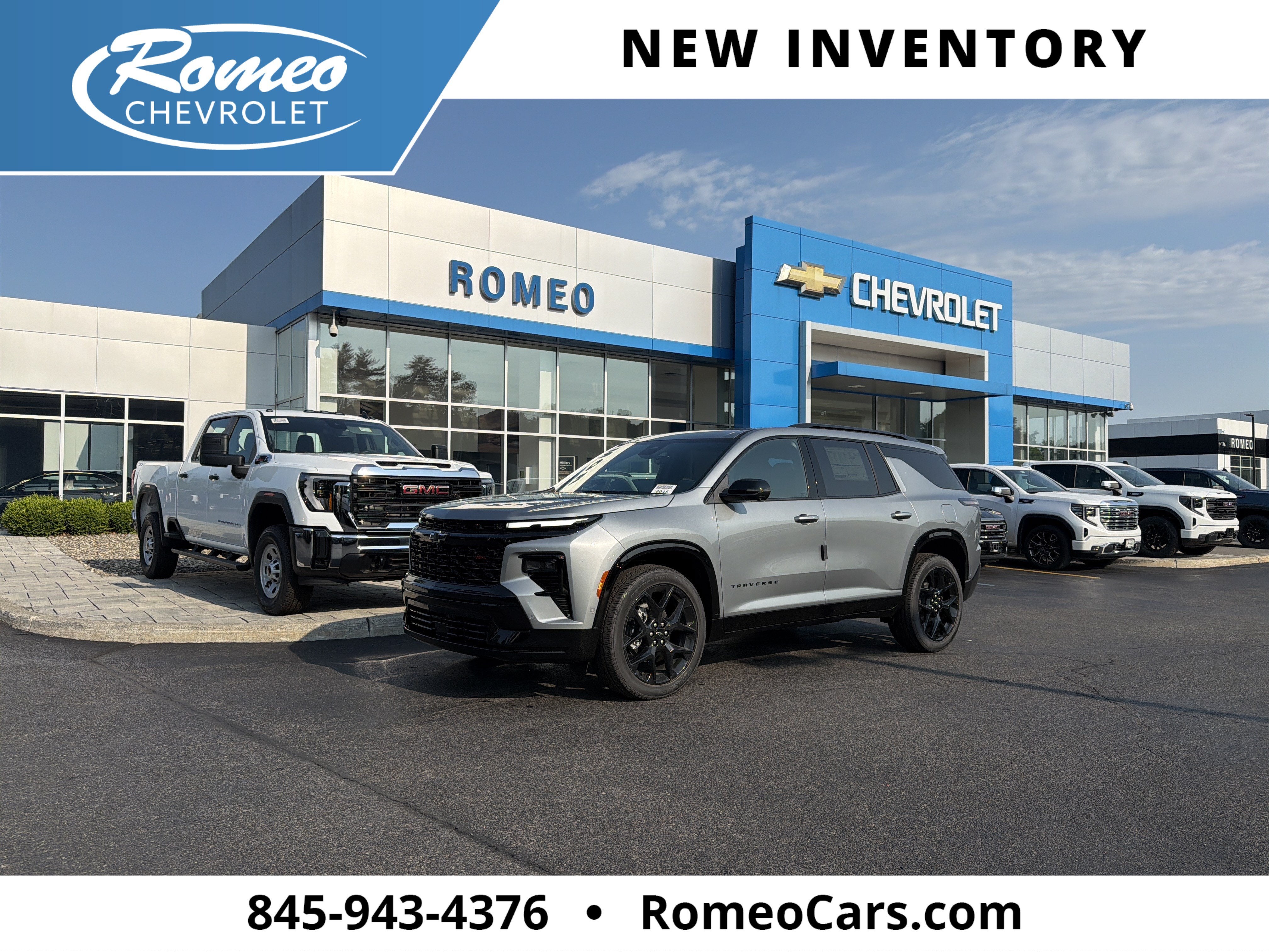 2026 Chevrolet Traverse RS in Sterling Gray Metallic — front three-quarter view