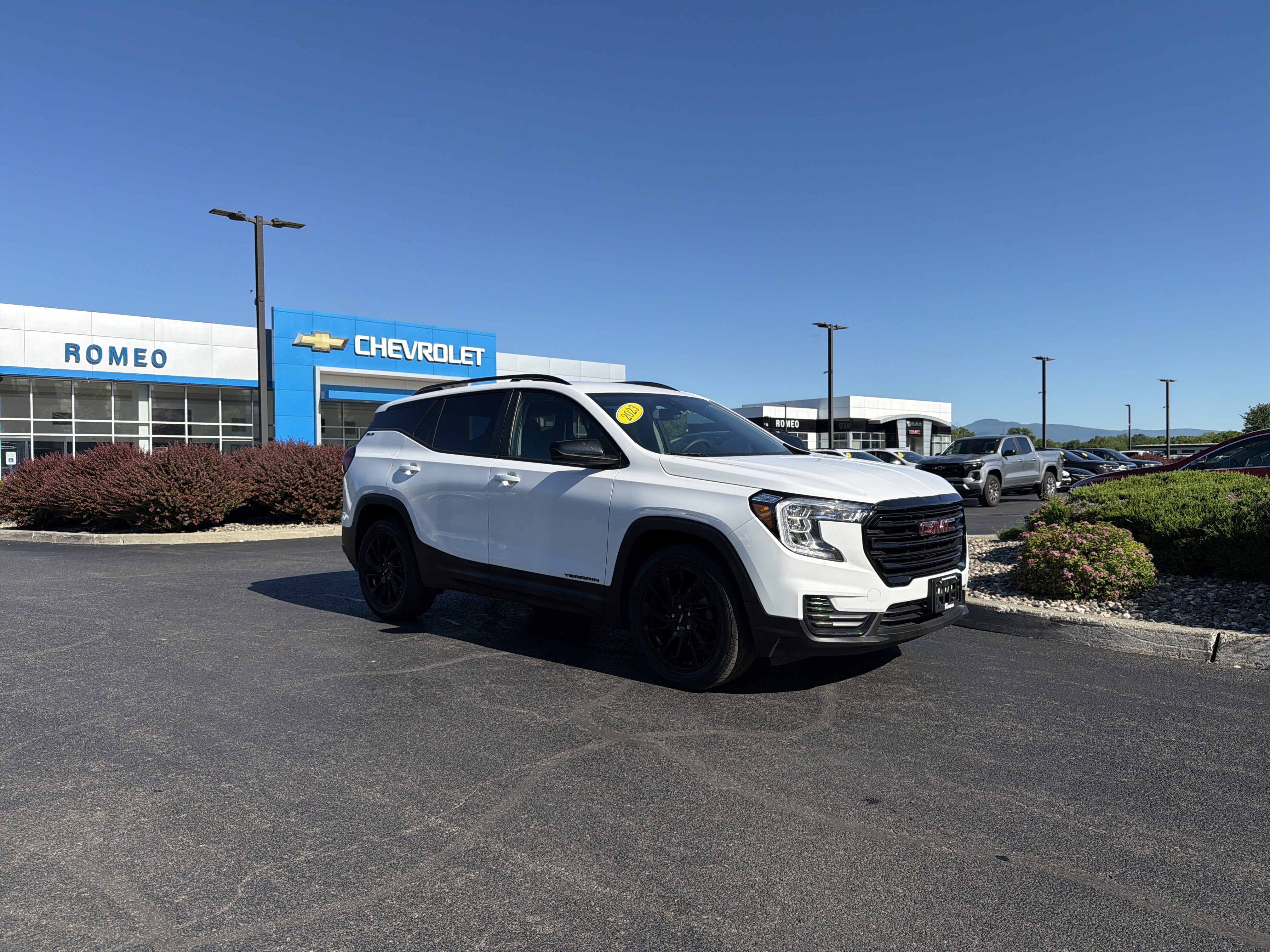 2023 GMC Terrain — rear three-quarter view