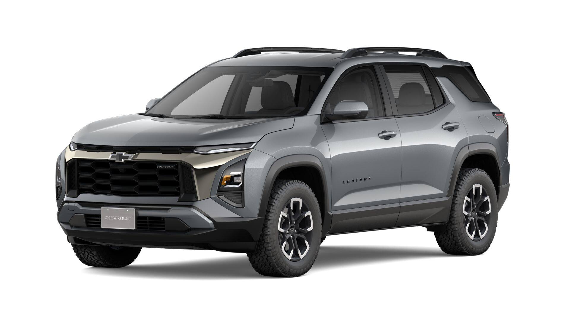 2027 Chevrolet Equinox ACTIV in Sterling Gray Metallic — front three-quarter view