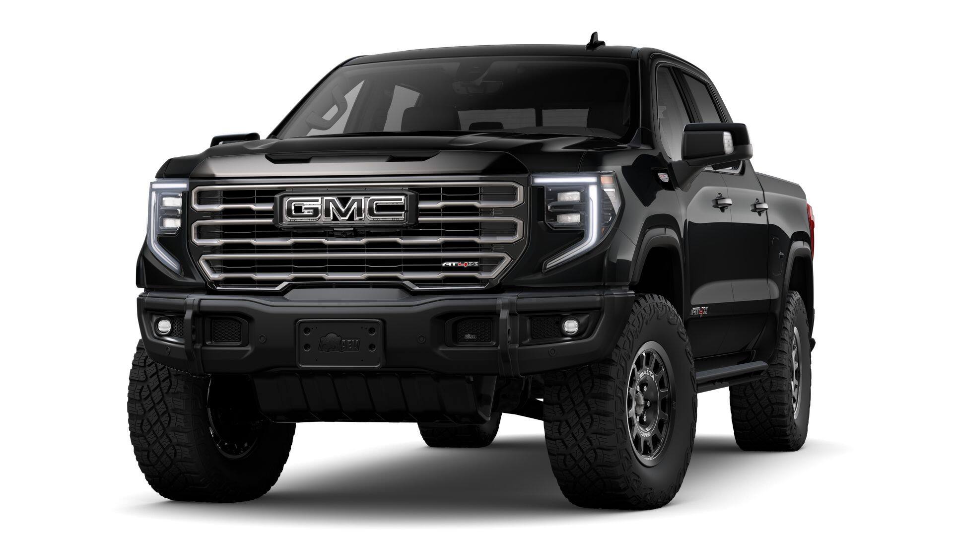 2026 GMC Sierra 1500 AT4X in Onyx Black — front three-quarter view