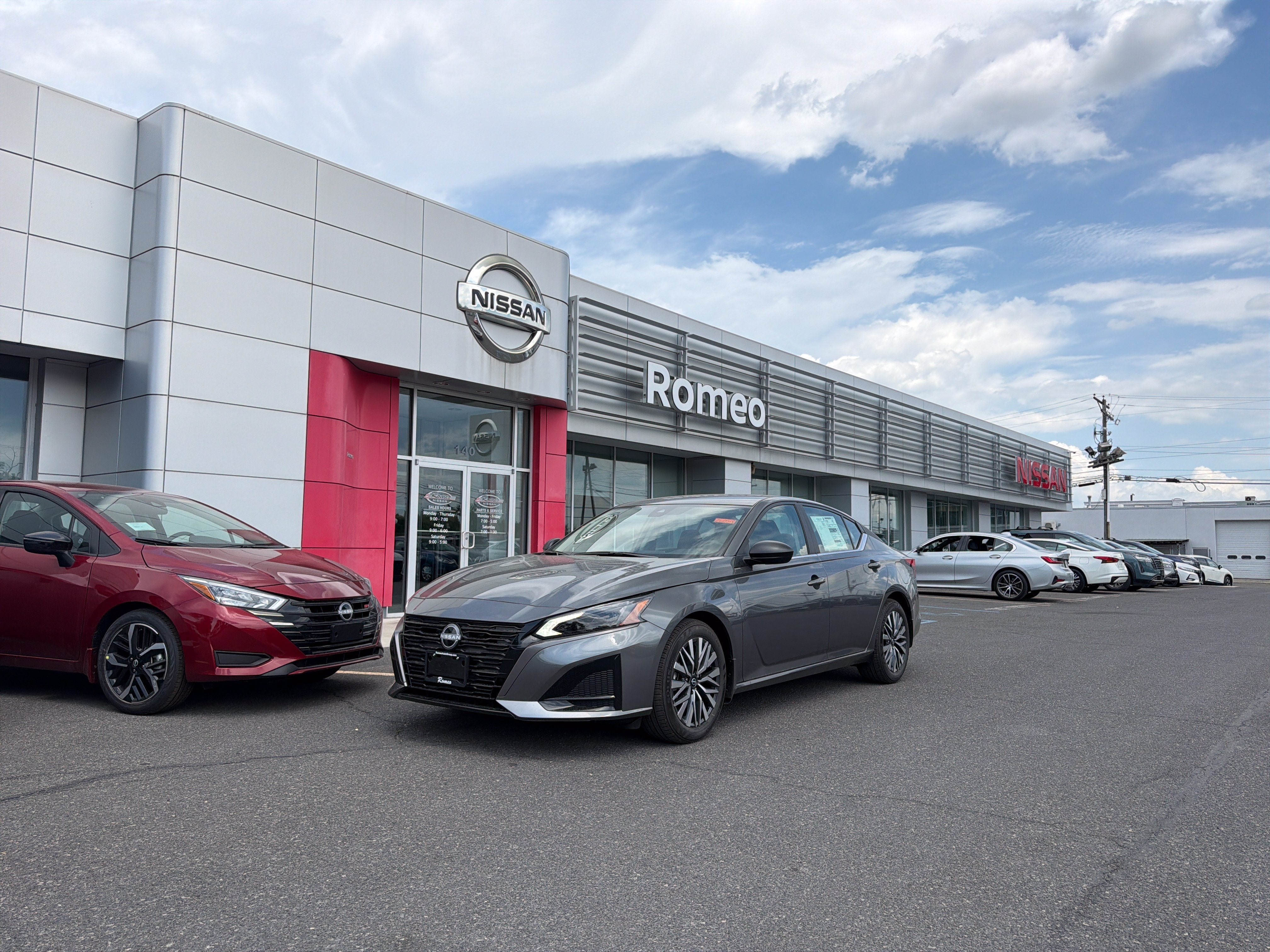 2026 Nissan Altima SV in Gun Metallic — front three-quarter view