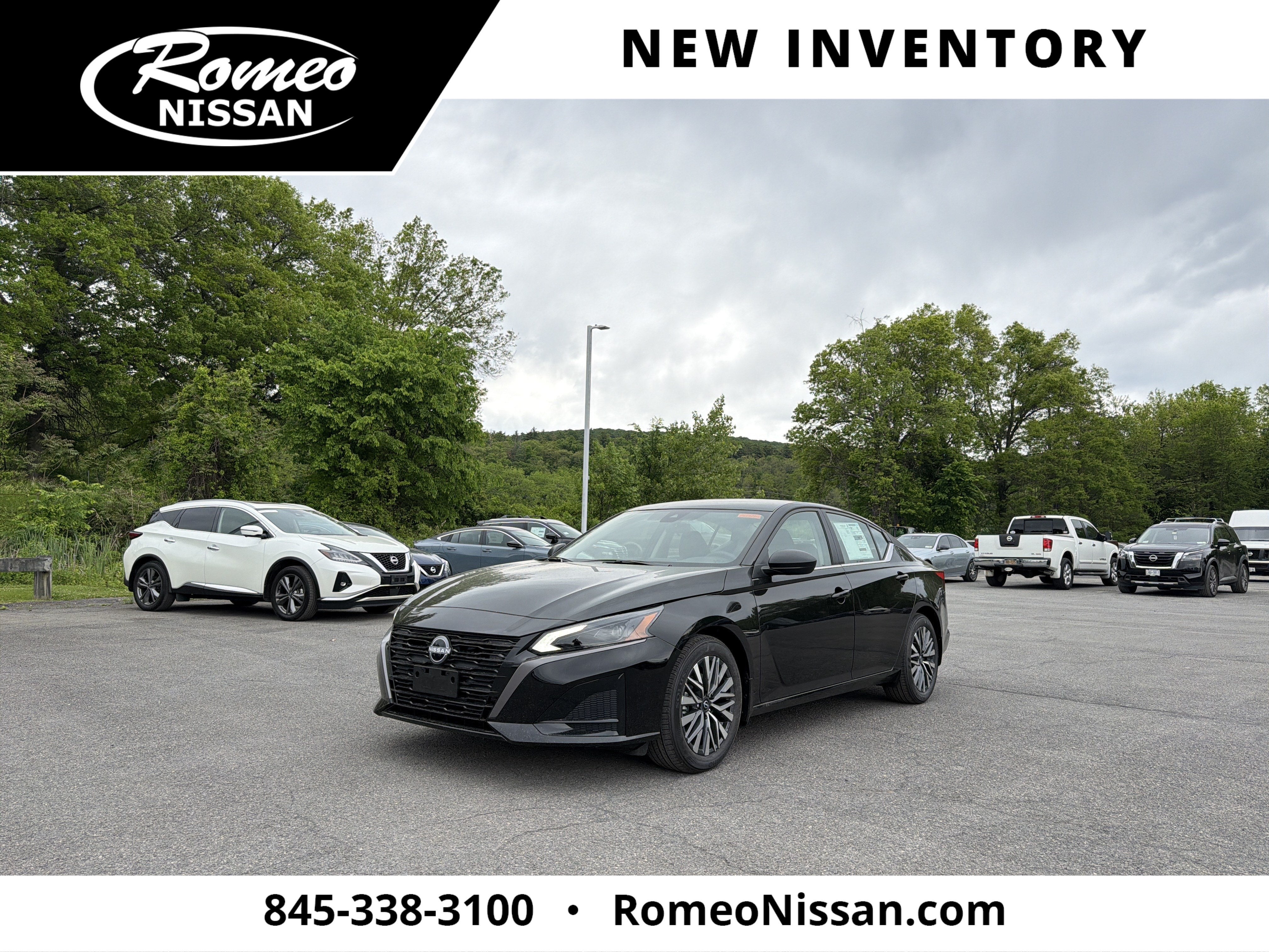 2026 Nissan Altima SV in Super Black — front three-quarter view