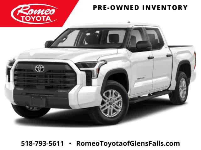 2022 Toyota Tundra SR5 in Midnight Black Metallic — front three-quarter view