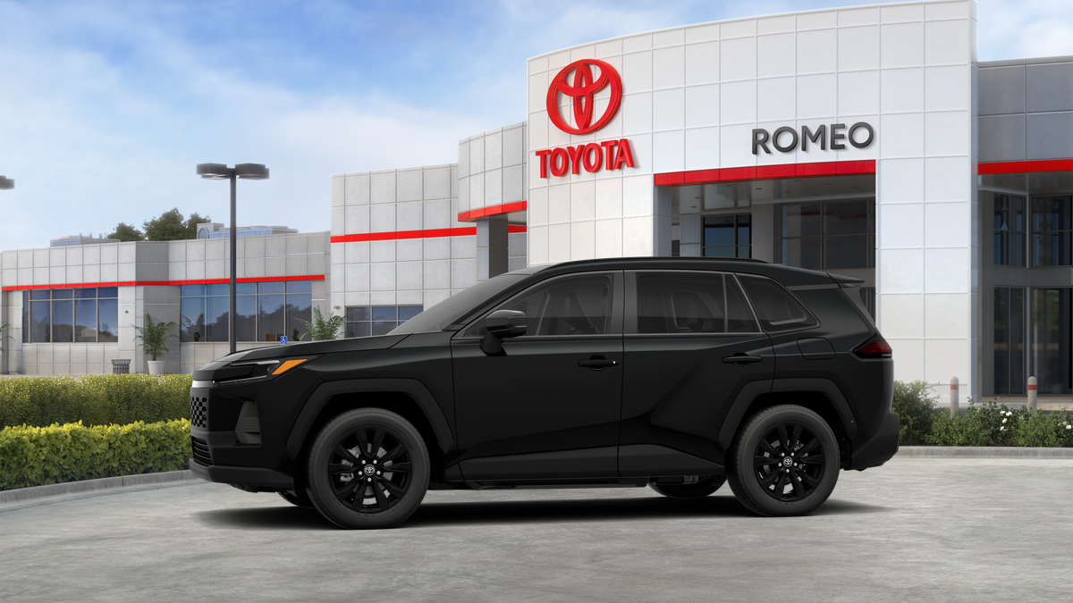 2026 Toyota RAV4 — rear three-quarter view