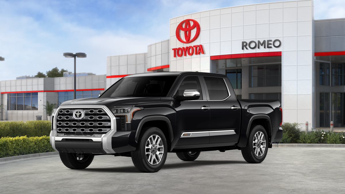 2026 Toyota Tundra 1794 Edition in Midnight Black Metallic — front three-quarter view