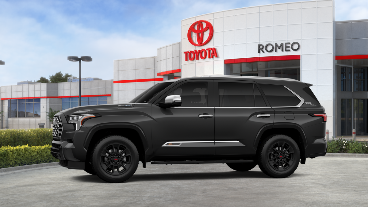 2026 Toyota Sequoia — rear three-quarter view