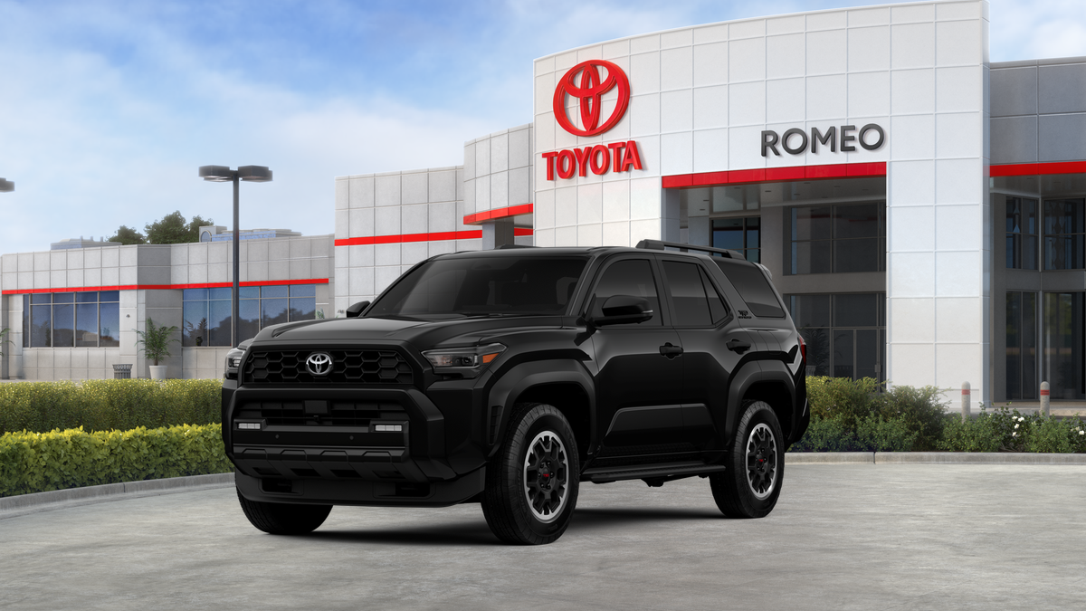 2026 Toyota 4Runner TRD Off-Road Premium in Black — front three-quarter view