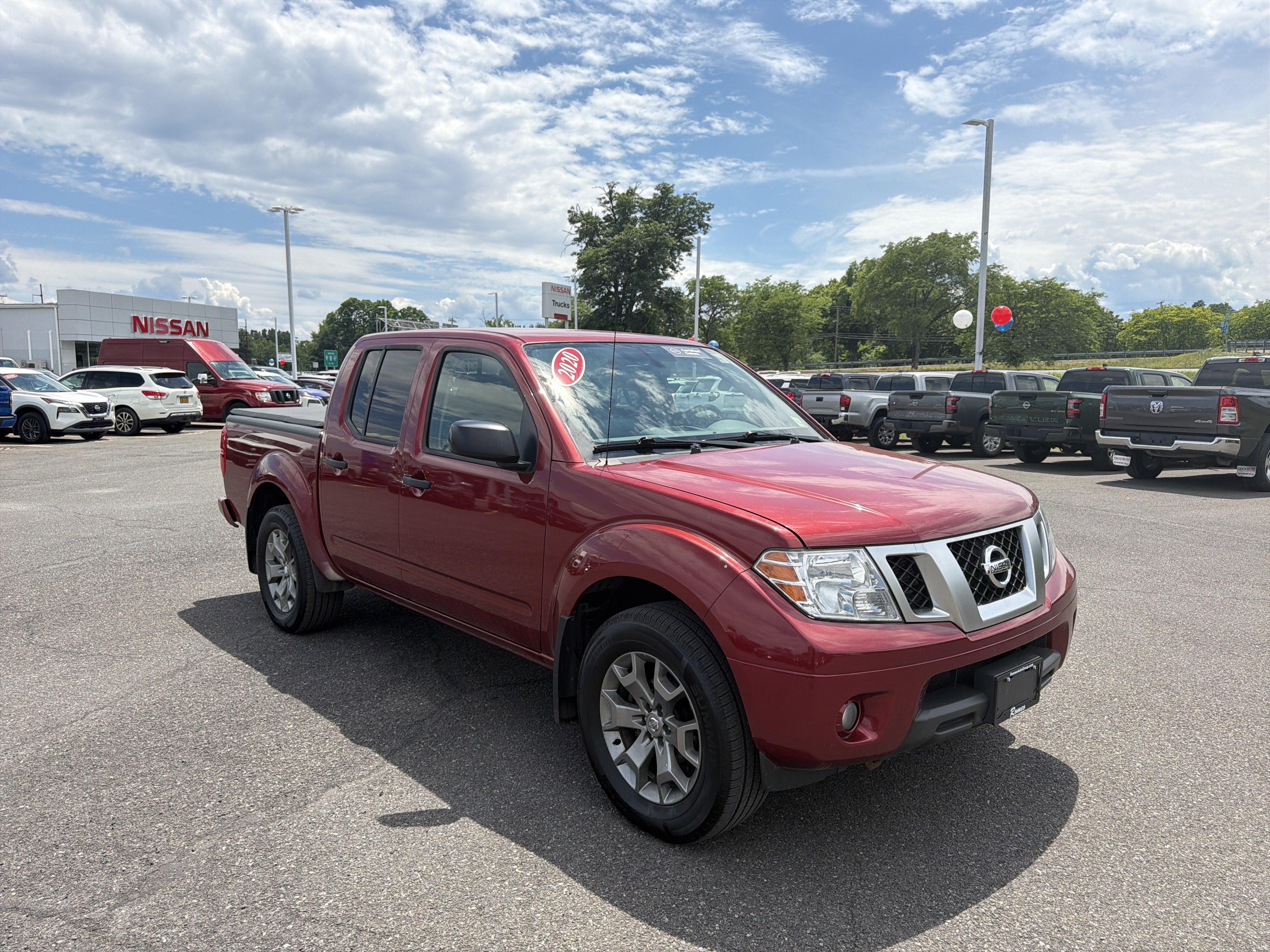 2020 Nissan Frontier — rear three-quarter view