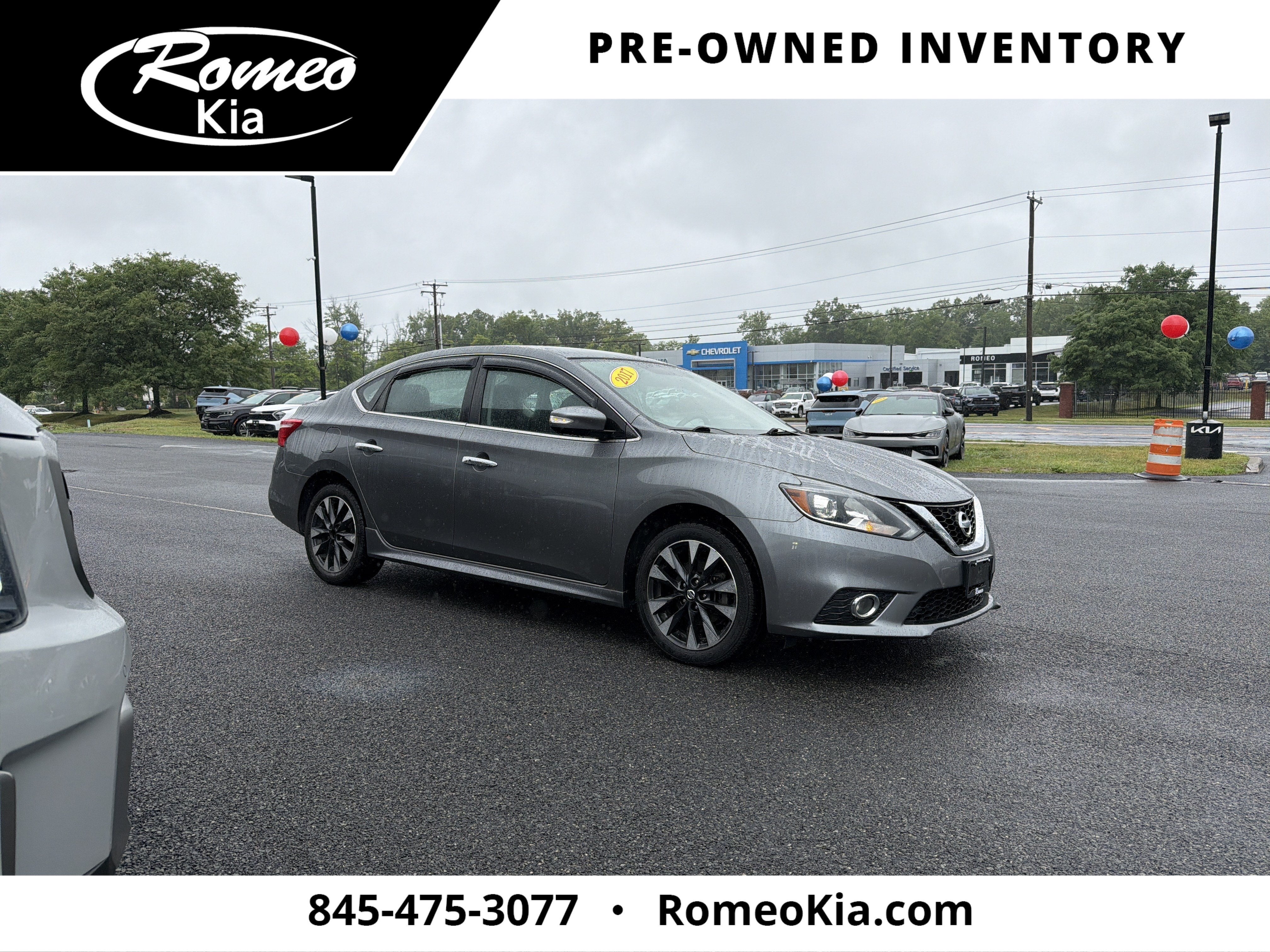 2017 Nissan Sentra — rear three-quarter view