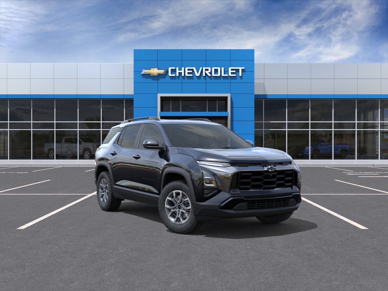 2026 Chevrolet Equinox ACTIV in Mosaic Black Metallic — front three-quarter view