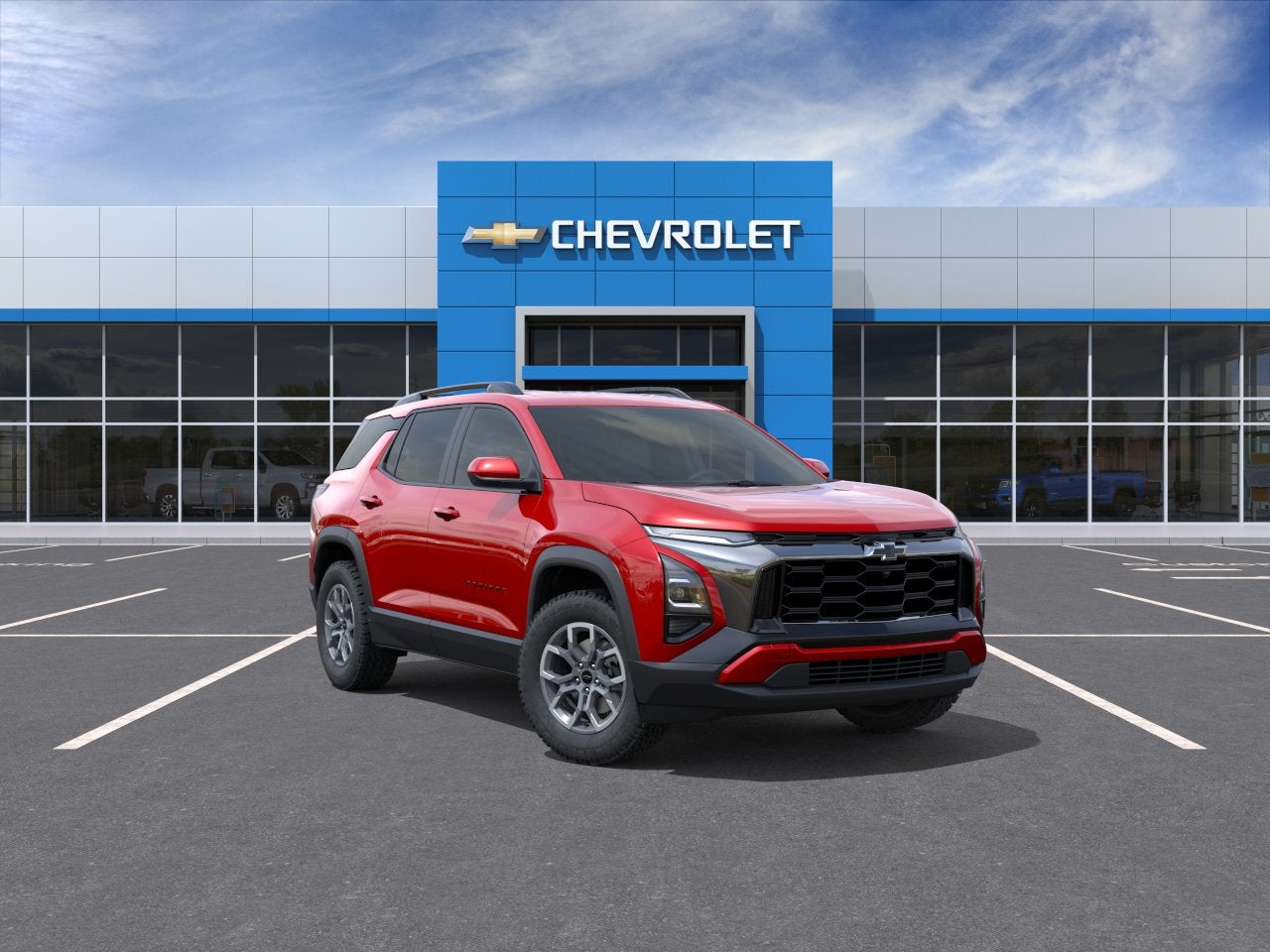 2026 Chevrolet Equinox ACTIV in Radiant Red Tintcoat — front three-quarter view