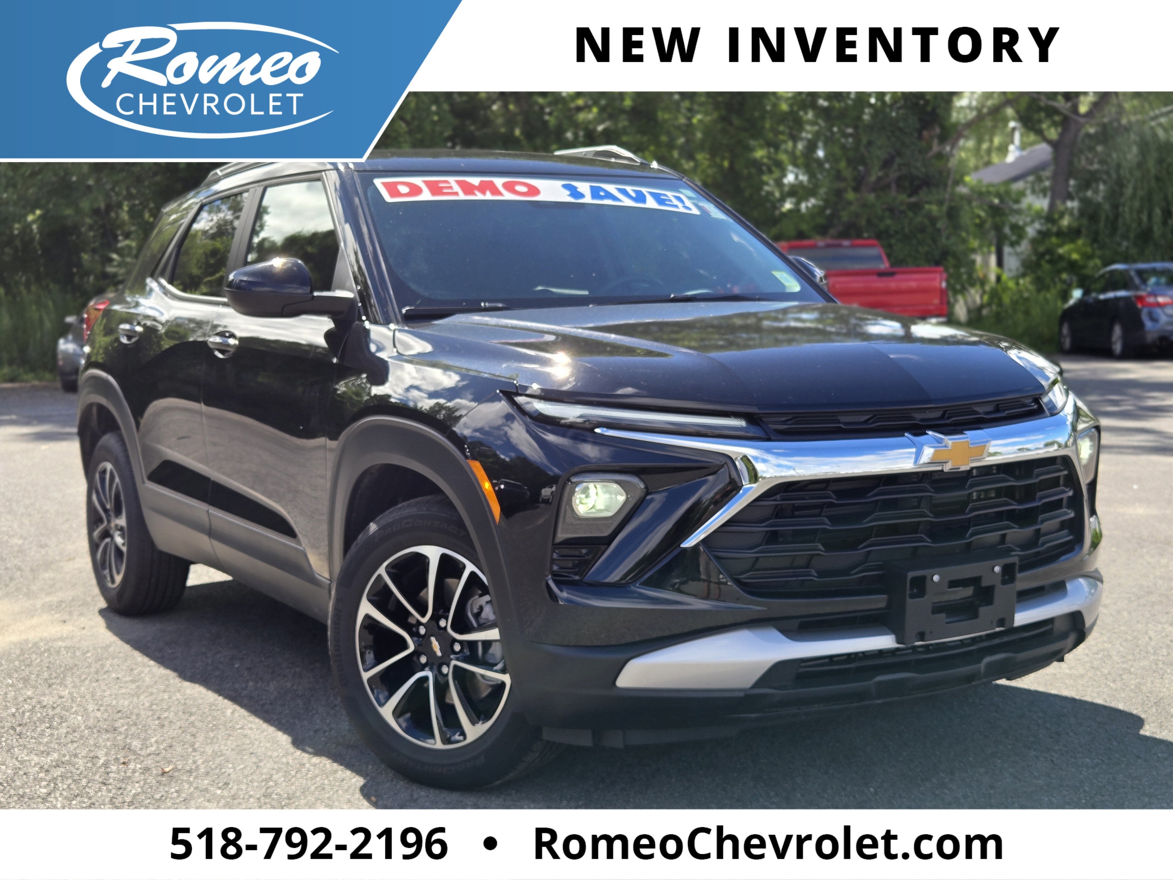 2026 Chevrolet Trailblazer LT in Mosaic Black Metallic — front three-quarter view