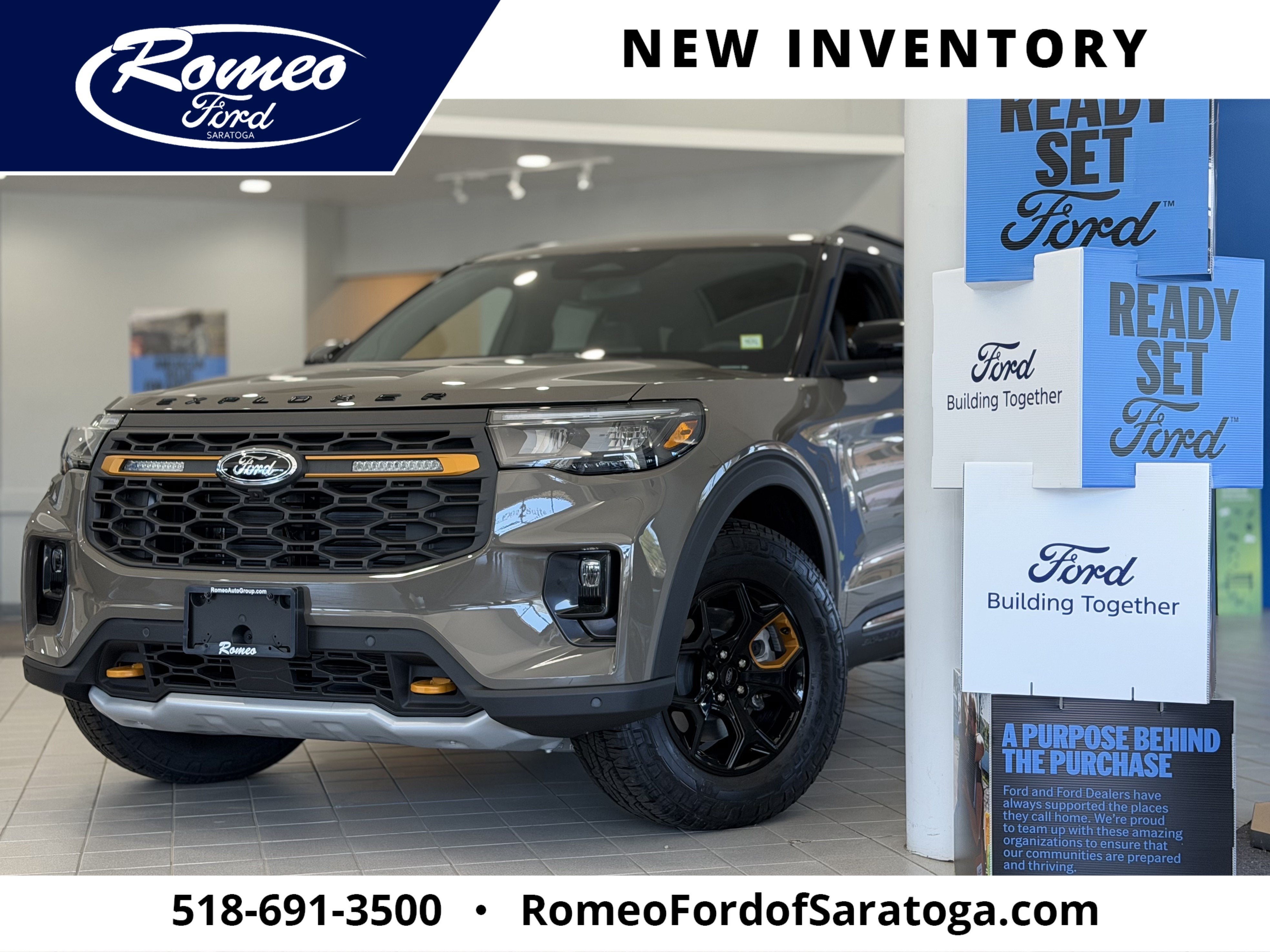 2026 Ford Explorer Tremor in Gray — front three-quarter view