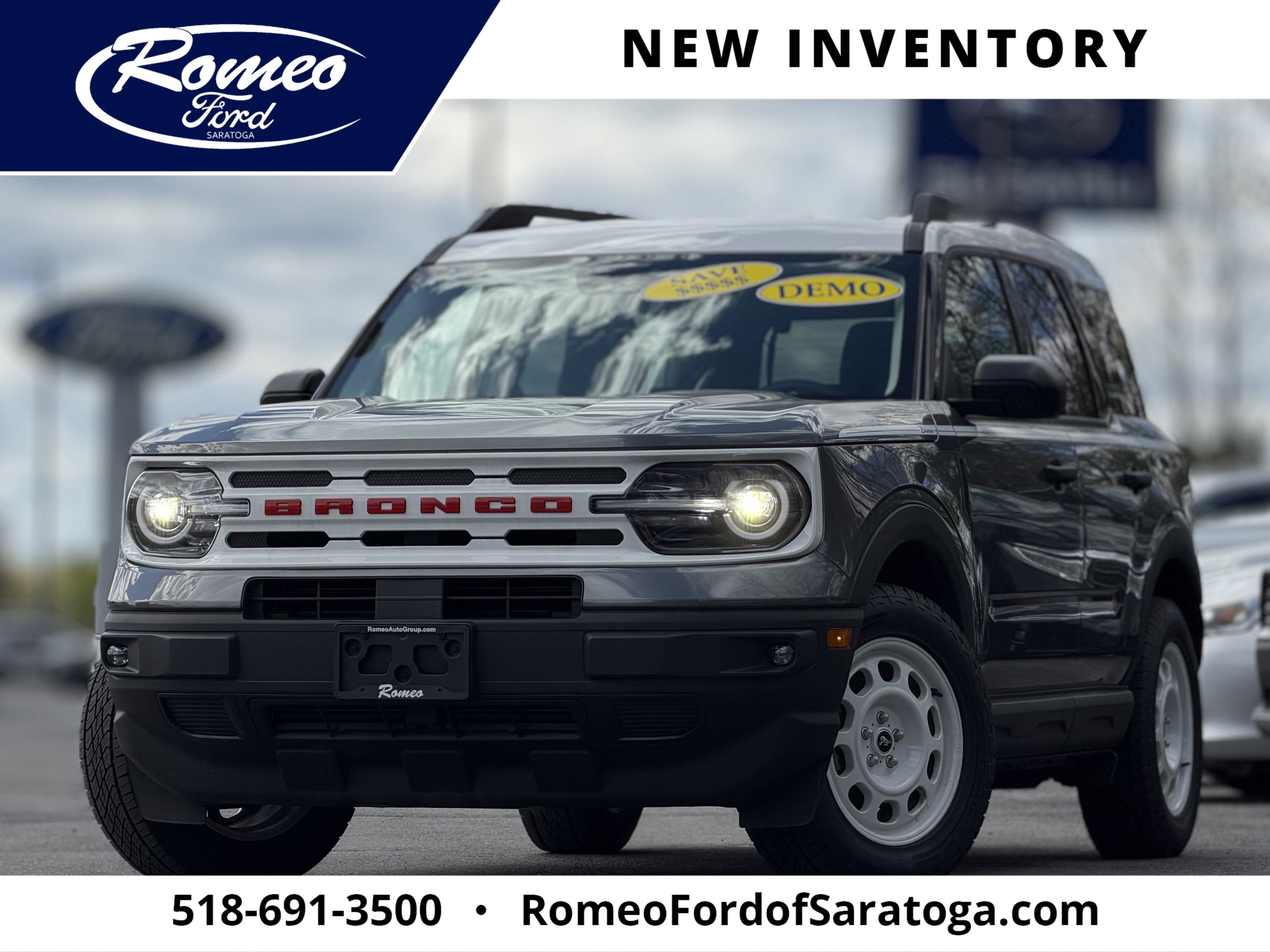 2024 Ford Bronco Sport Heritage in Gray — front three-quarter view