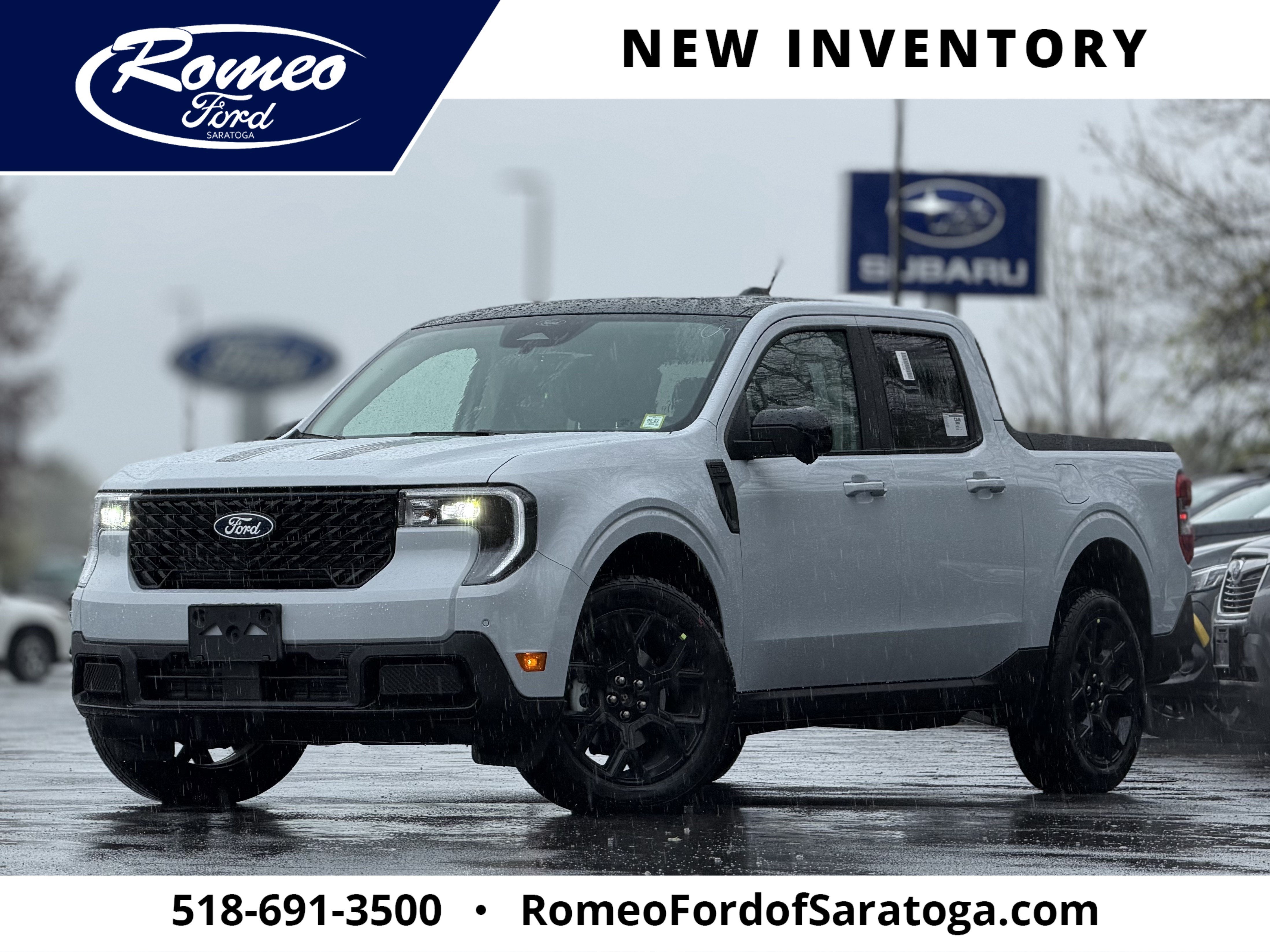 2026 Ford Maverick LARIAT in Gray — front three-quarter view