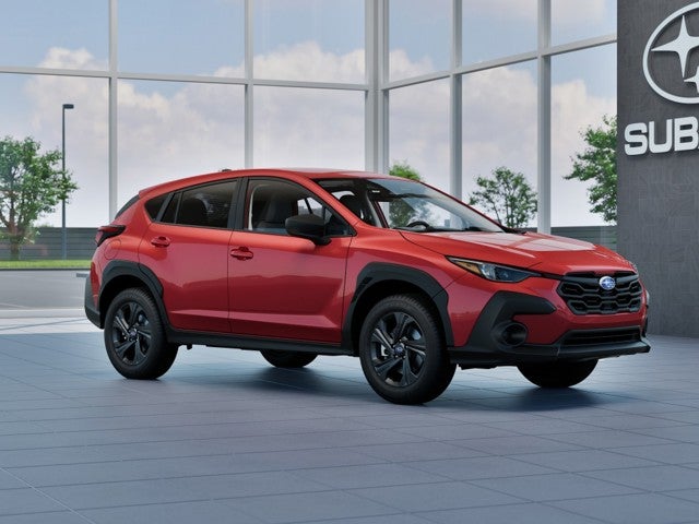 2026 Subaru CROSSTREK Base in Lithium Red Pearl — front three-quarter view