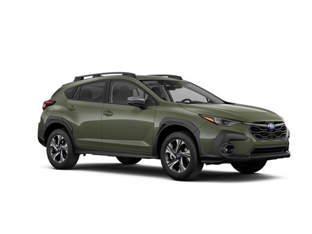 2026 Subaru CROSSTREK Premium in Alpine Green — front three-quarter view