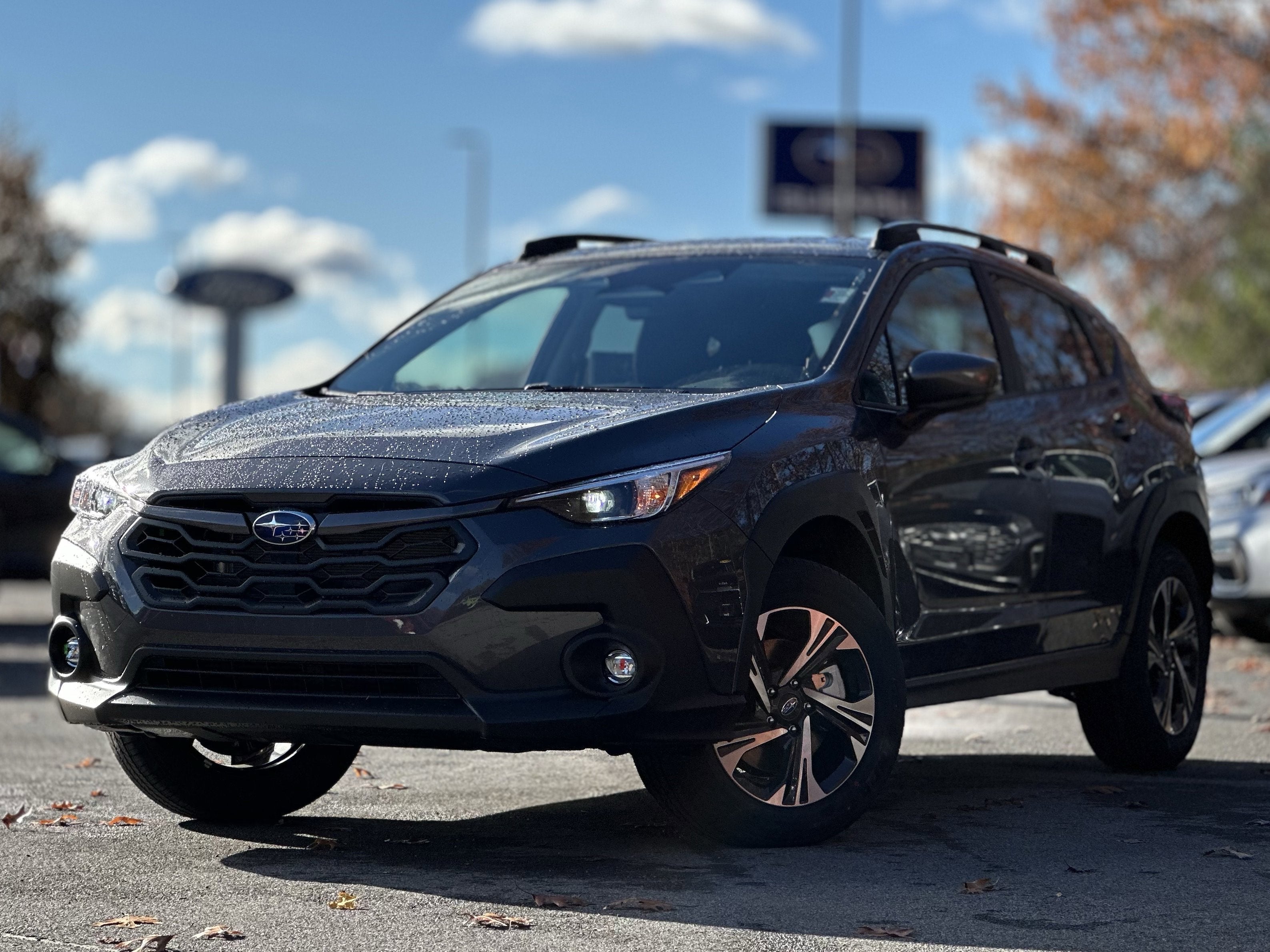 2026 Subaru CROSSTREK Premium in Magnetite Gray Pearl — front three-quarter view