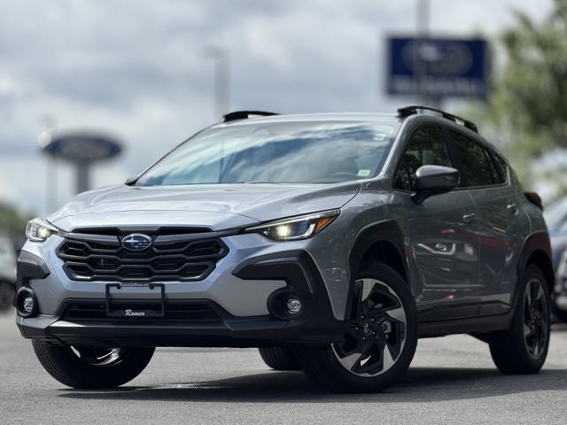 2026 Subaru CROSSTREK Limited in Ice Silver Metallic — front three-quarter view