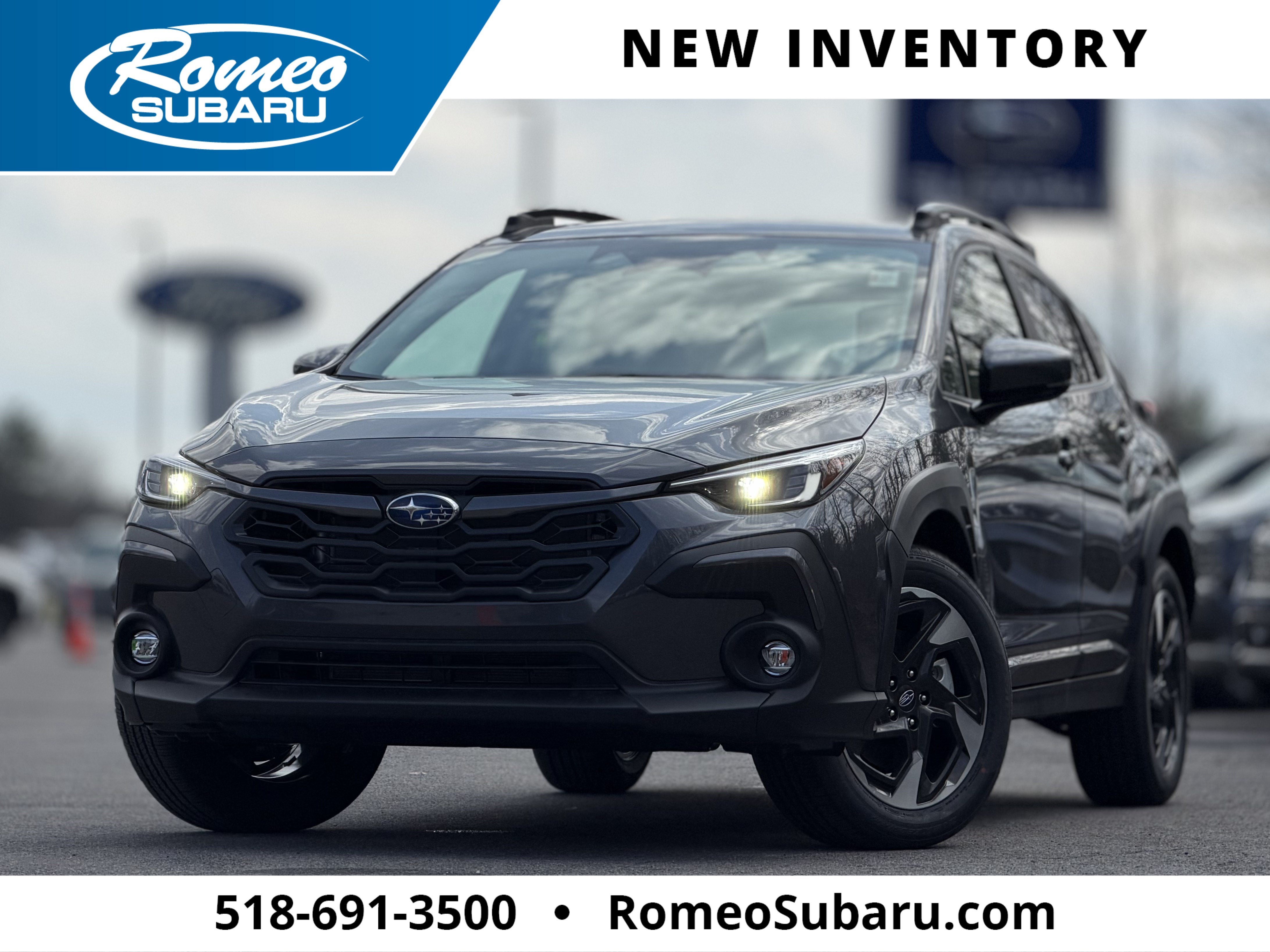 2026 Subaru CROSSTREK Limited in Magnetite Gray Pearl — front three-quarter view