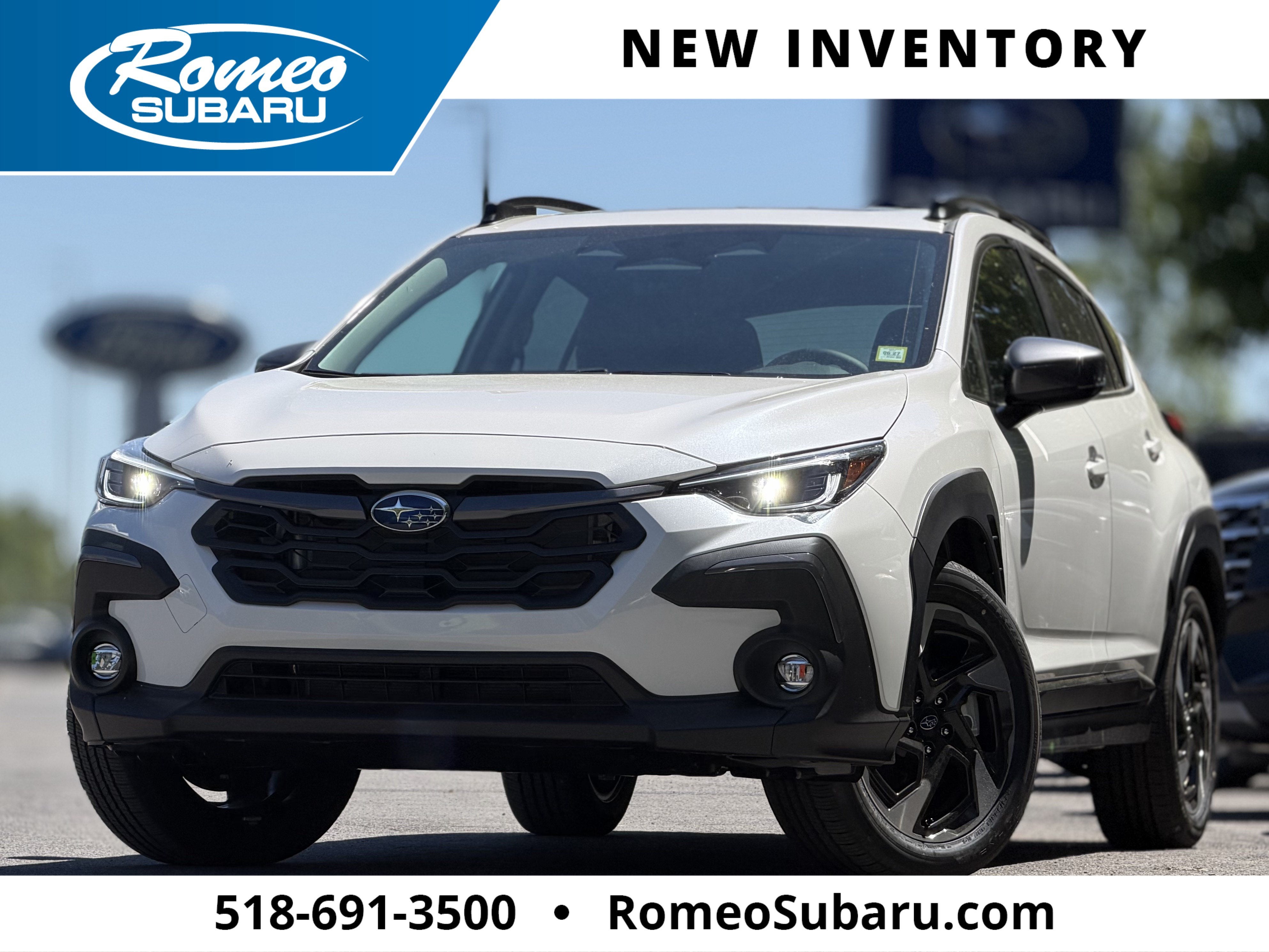 2026 Subaru CROSSTREK Limited in Crystal White Pearl — front three-quarter view