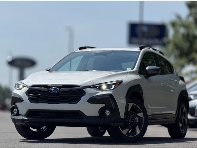 2026 Subaru CROSSTREK Limited in Crystal White Pearl — front three-quarter view