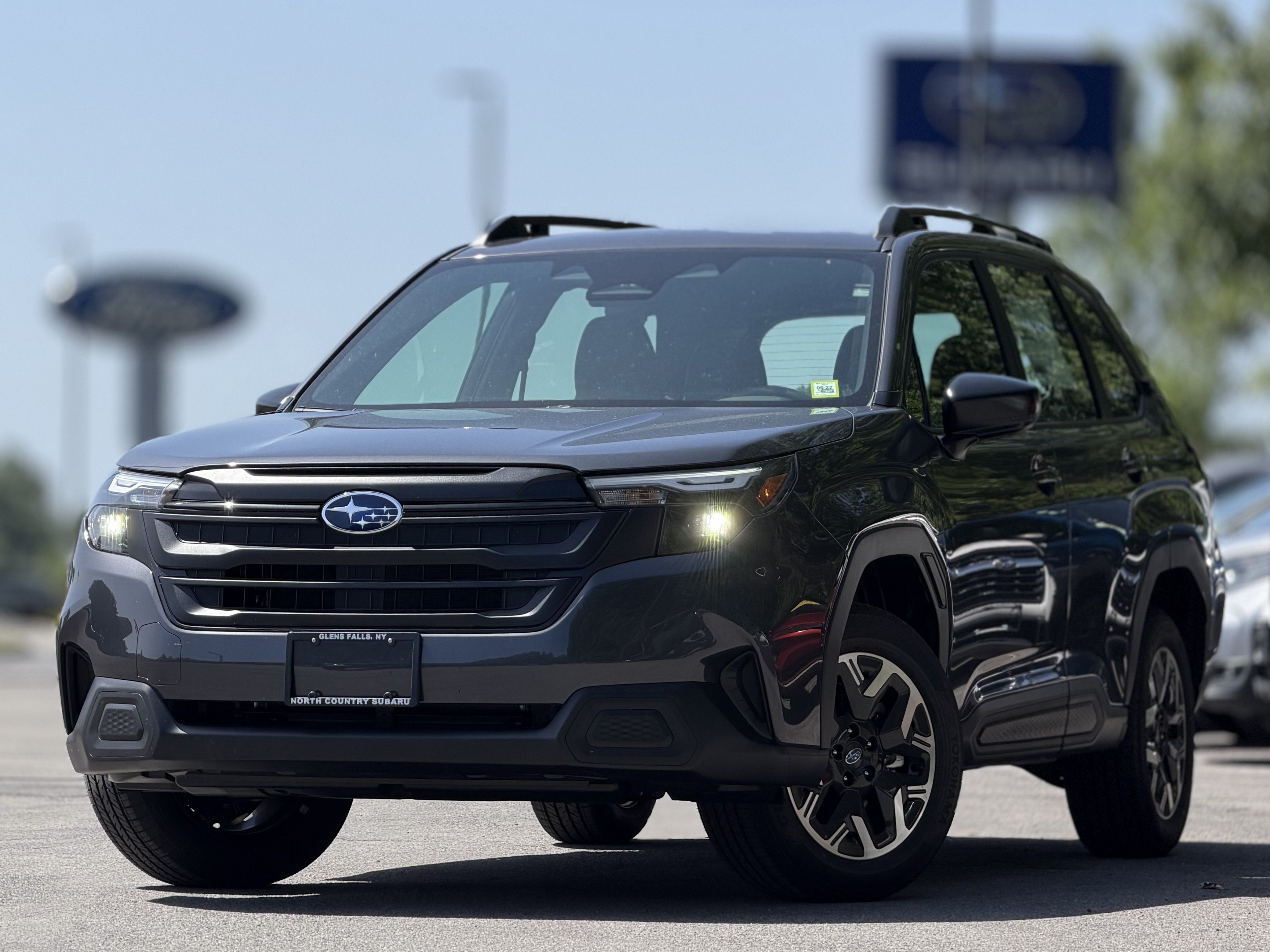2026 Subaru FORESTER Standard Model in Magnetite Gray Metallic — front three-quarter view