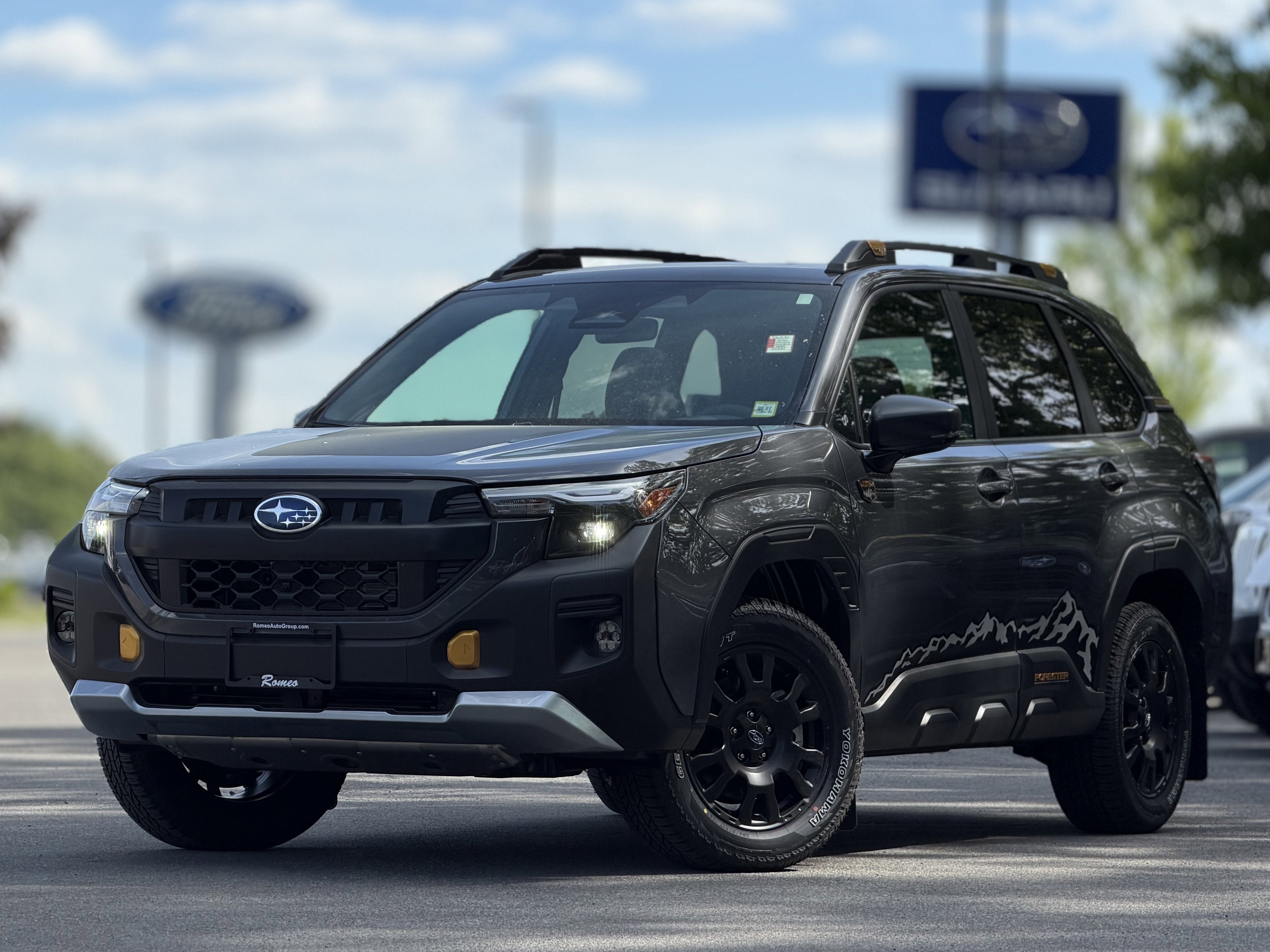 2026 Subaru FORESTER Wilderness in Magnetite Gray Metallic — front three-quarter view