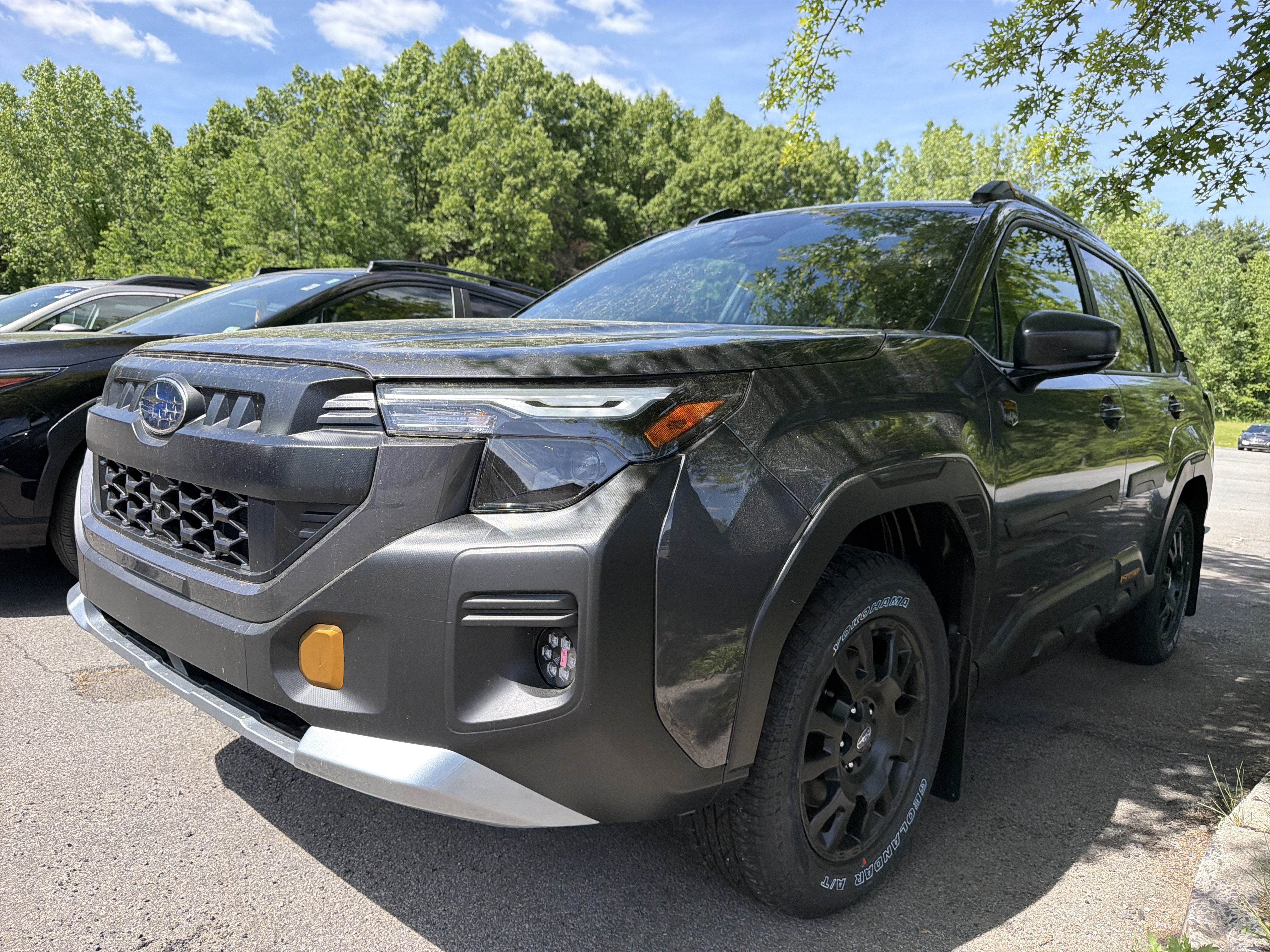 2026 Subaru FORESTER Wilderness in Magnetite Gray Metallic — front three-quarter view