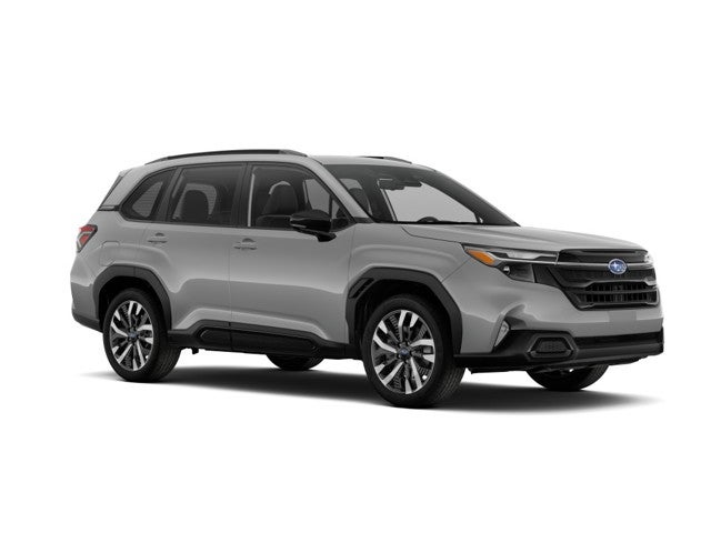 2026 Subaru FORESTER Touring in River Rock Pearl — front three-quarter view