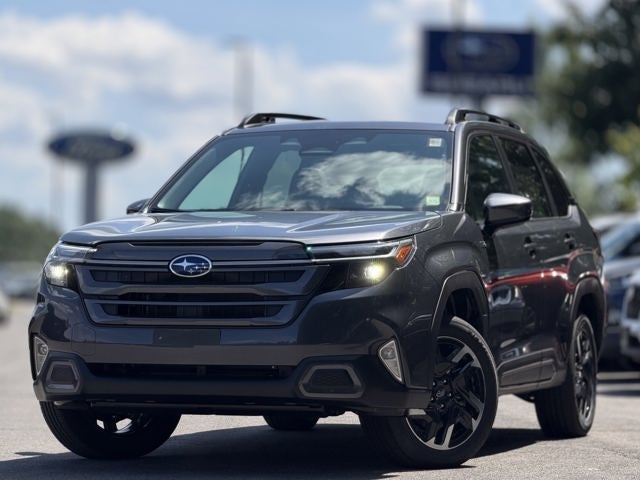 2026 Subaru FORESTER Limited Hybrid in Magnetite Gray Metallic — front three-quarter view