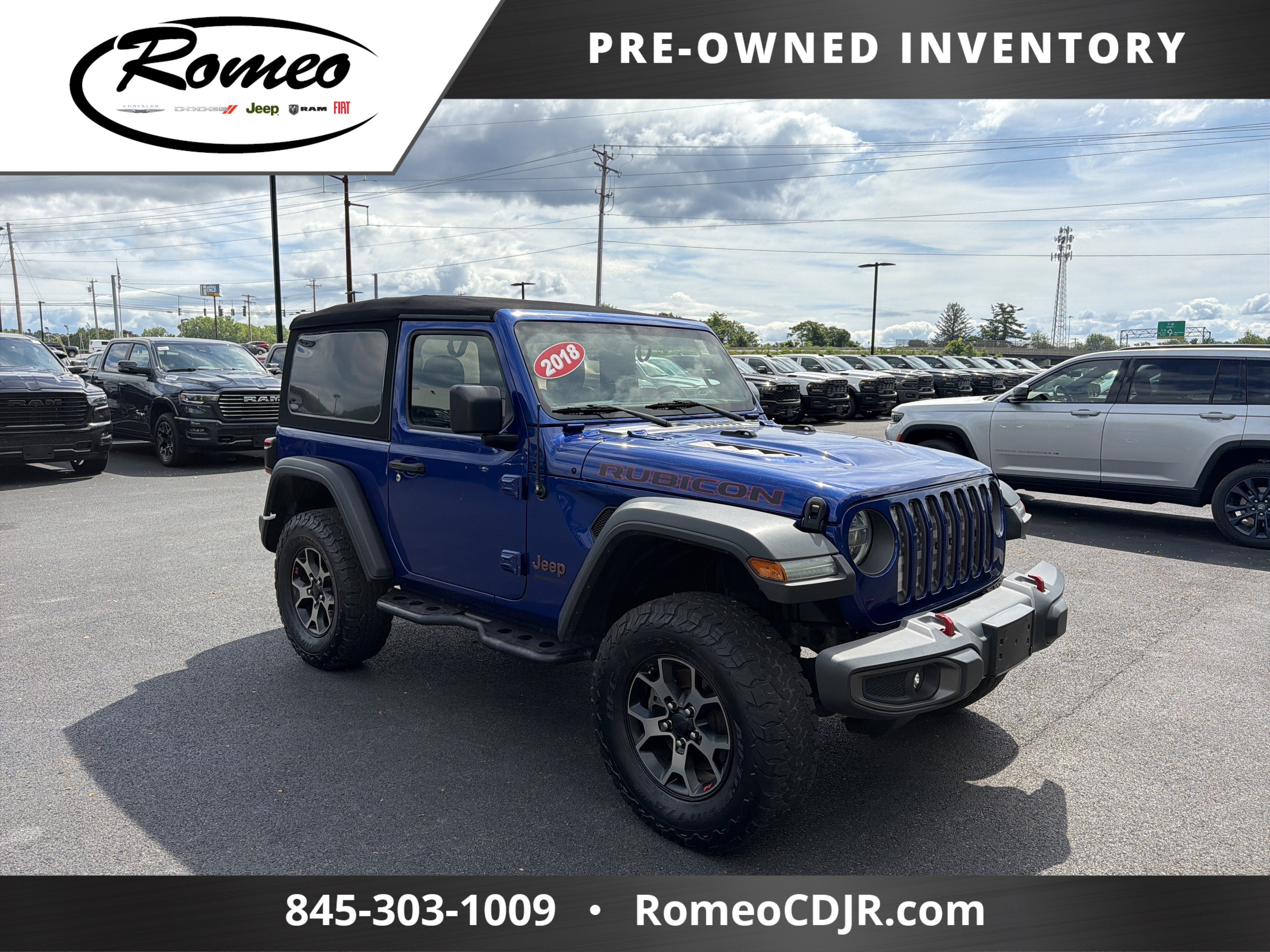2018 Jeep Wrangler — rear three-quarter view