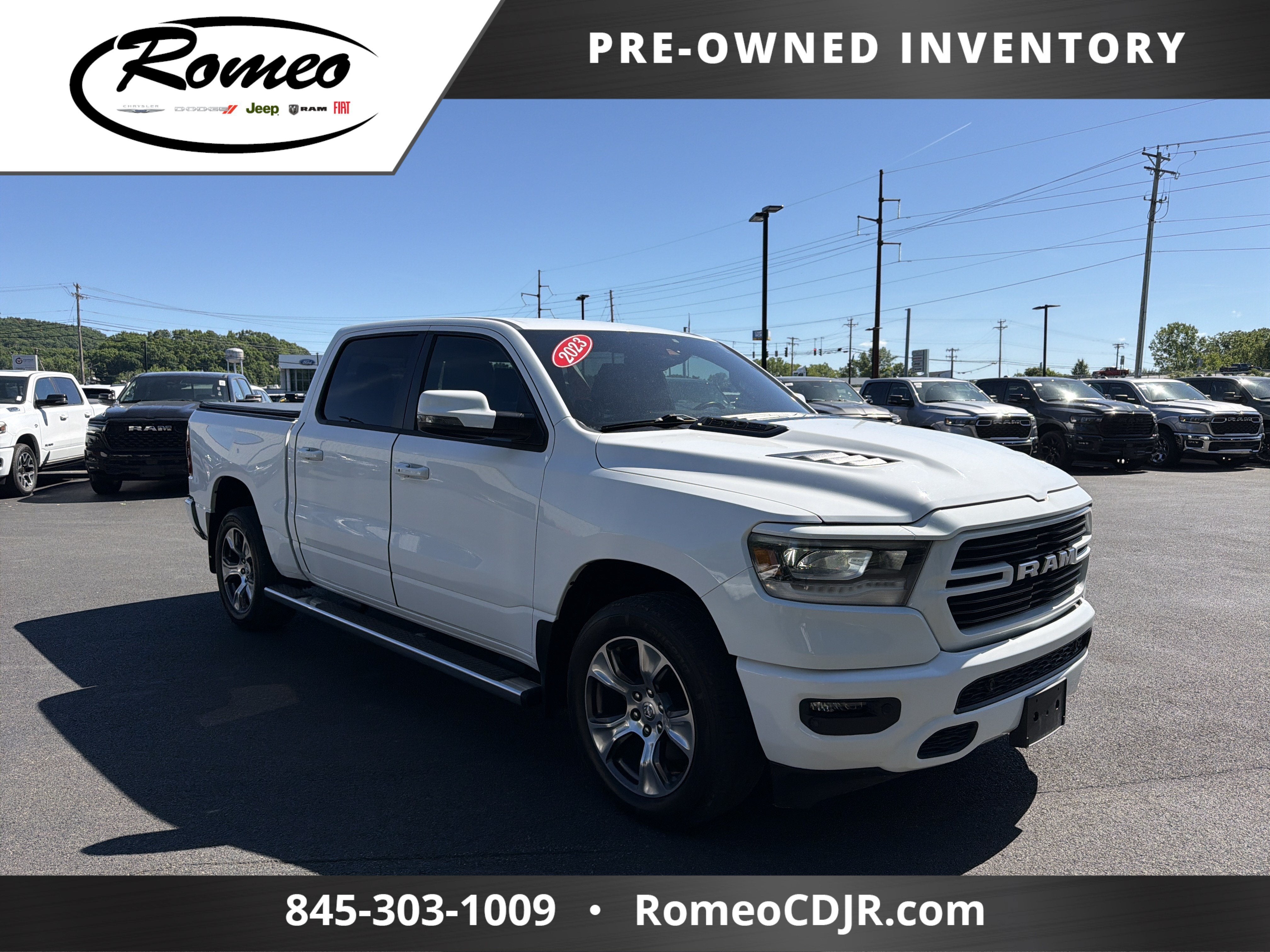 2023 RAM 1500 — rear three-quarter view