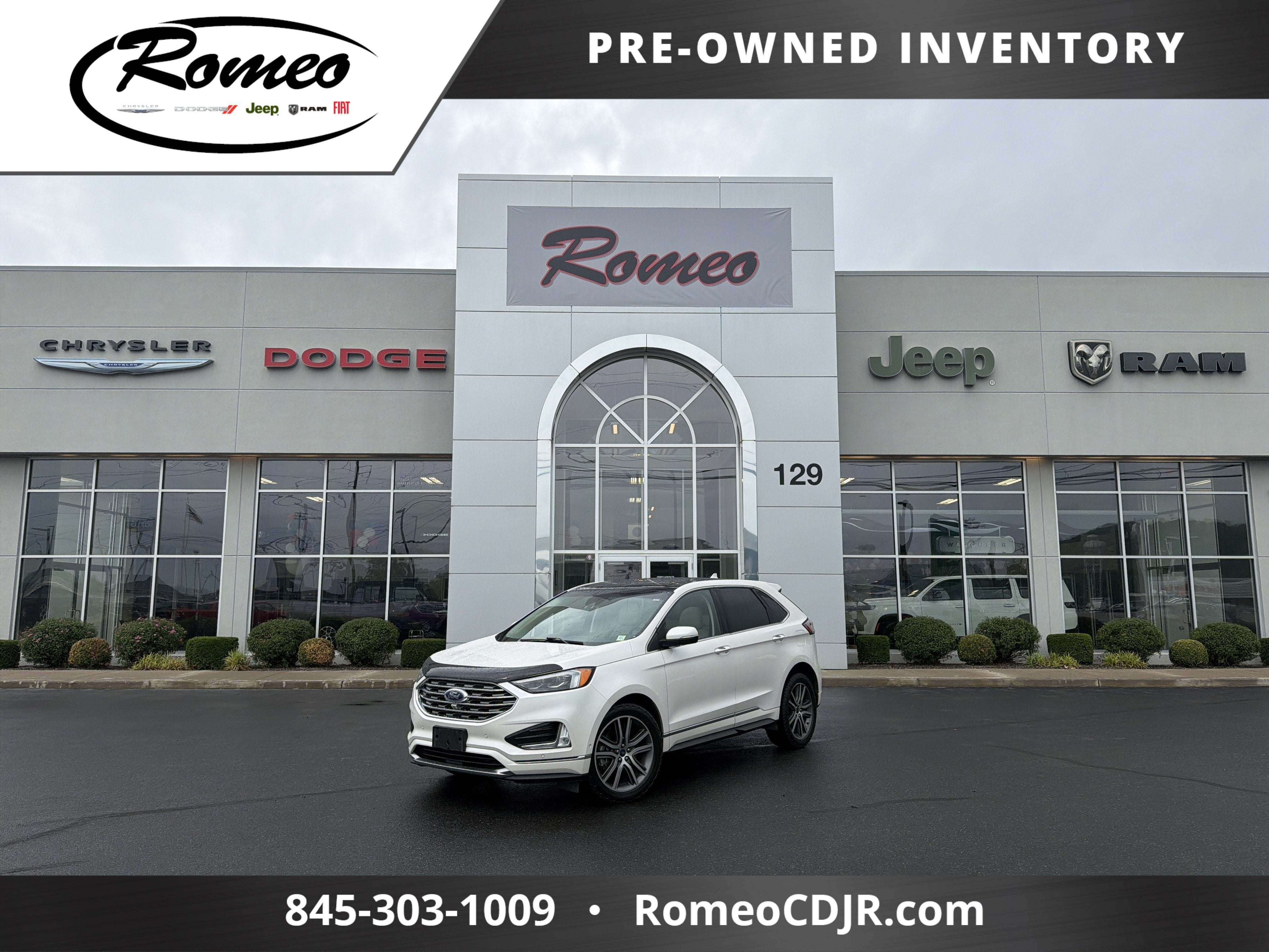 2019 Ford Edge Titanium in Other — front three-quarter view