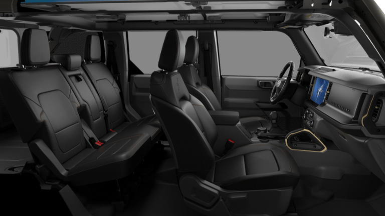 2026 Ford Bronco Badlands in Marsh Gray — front three-quarter view