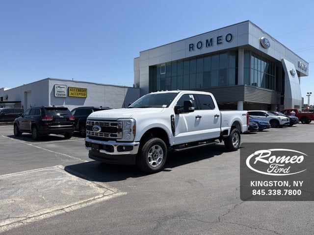 2026 Ford Super Duty F-250 XLT in Oxford White — front three-quarter view