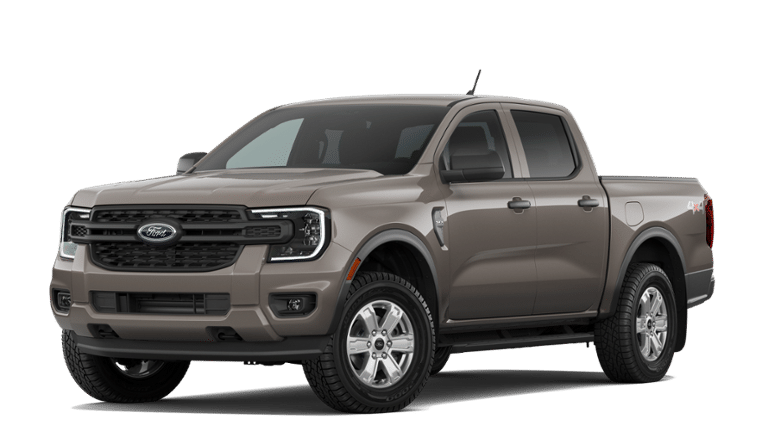 2026 Ford Ranger XL in Marsh Gray — front three-quarter view