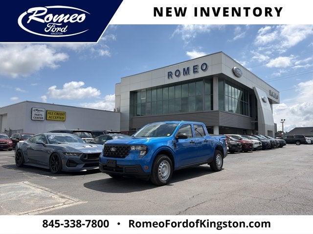 2026 Ford Maverick XL in Velocity Blue — front three-quarter view
