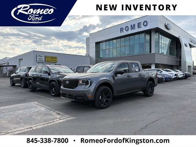 2026 Ford Maverick Lariat in Carbonized Gray Metallic — front three-quarter view