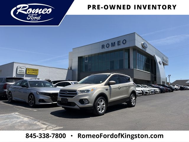 2017 Ford Escape SE in White Gold Metallic — front three-quarter view