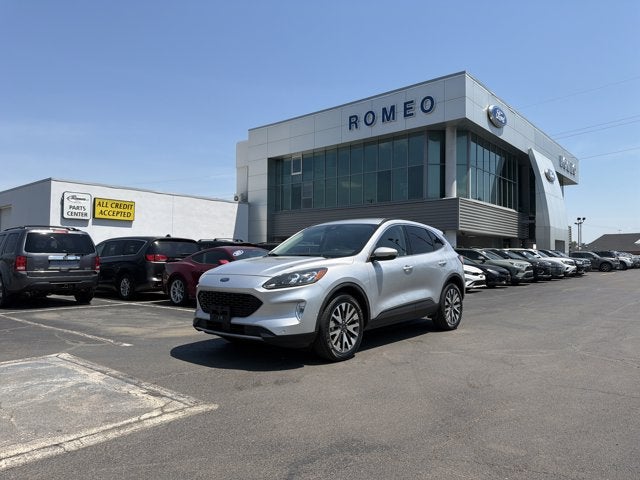 2020 Ford Escape Titanium in Ingot Silver — front three-quarter view