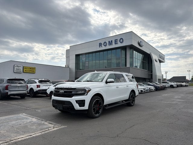2022 Ford Expedition Max Limited in Oxford White — front three-quarter view