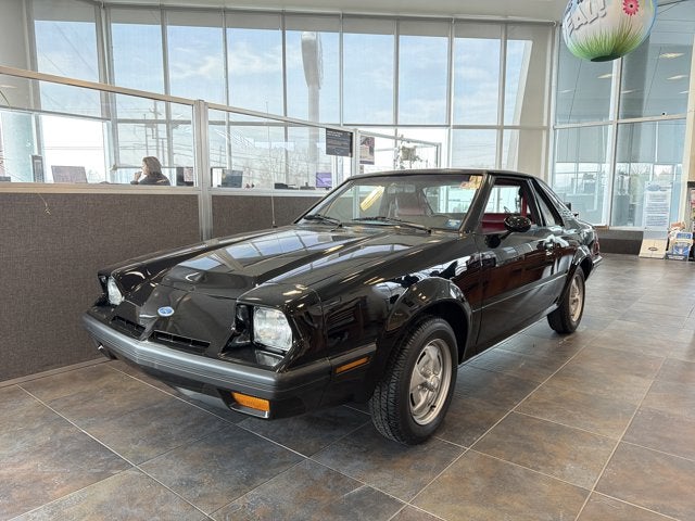 1982 Ford Escort EXP Sport in Black — front three-quarter view
