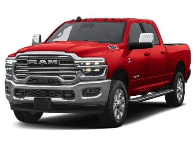 2026 RAM 2500 Laramie in Diamond Black Crystal Pearlcoat — front three-quarter view