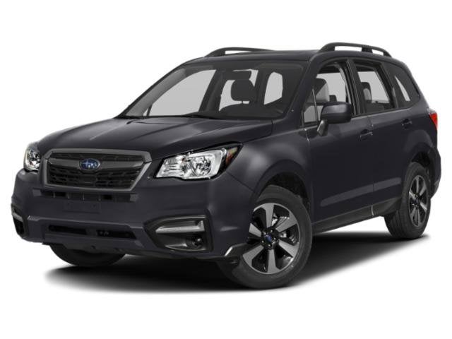 2018 Subaru Forester 2.5i Premium in Venetian Red Pearl — front three-quarter view